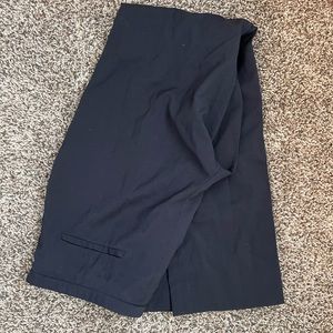 Navy, straight leg The Row slacks